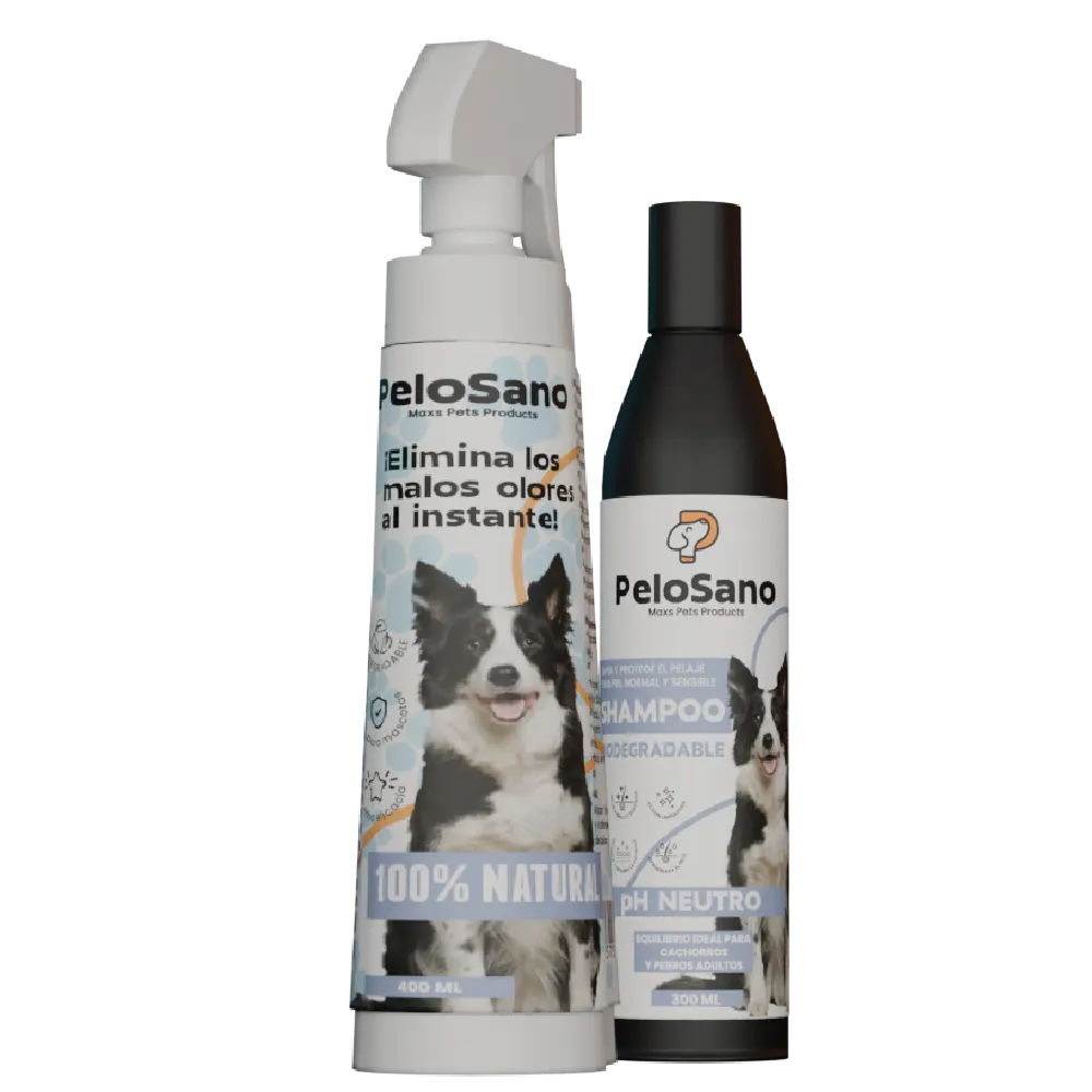 Shampoo y Eliminador de Olores para Perros Pelo Sano – Perro Limpio Casa Sin Olor