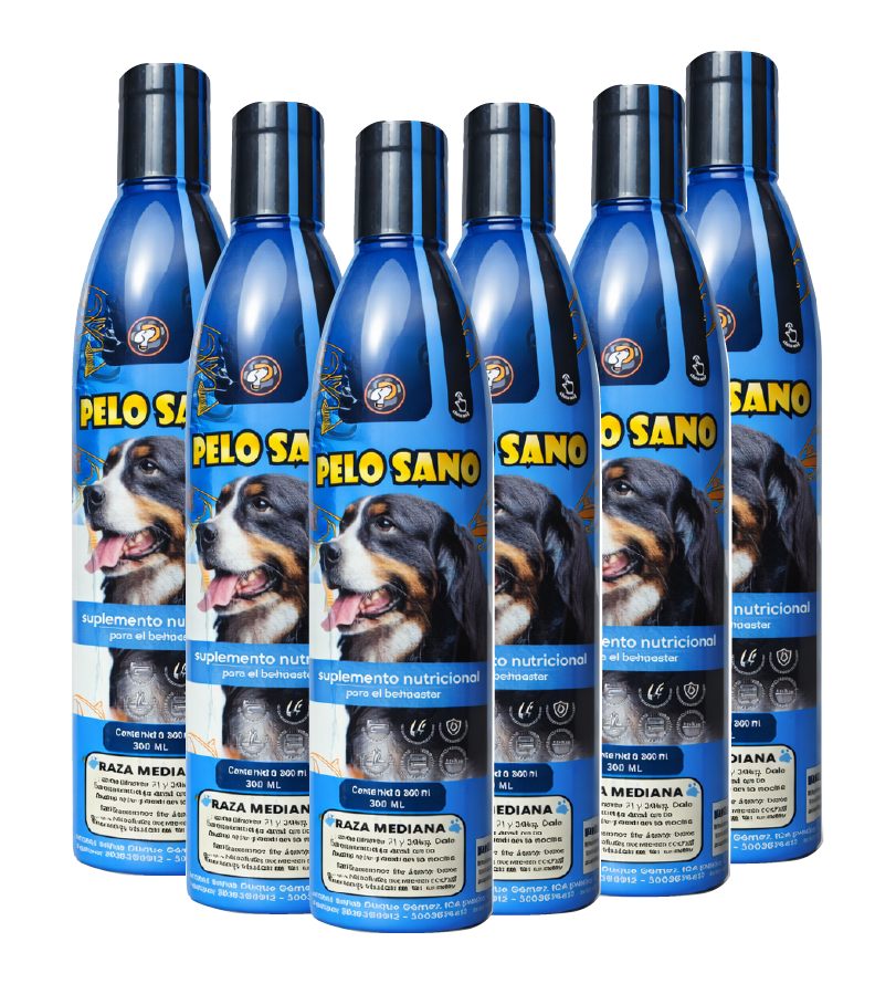Suplemento para Caída de Pelo en Perros Pelo Sano x6 Ecuador – Omega 3 Tratamiento 6 Meses