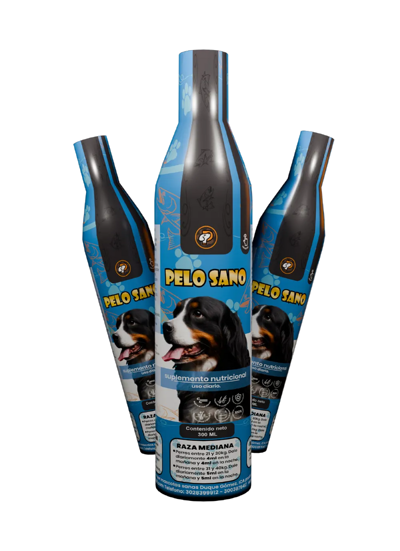 Suplemento para Caída de Pelo en Perros Pelo Sano x3 Ecuador – Omega 3 Tratamiento 3 Meses