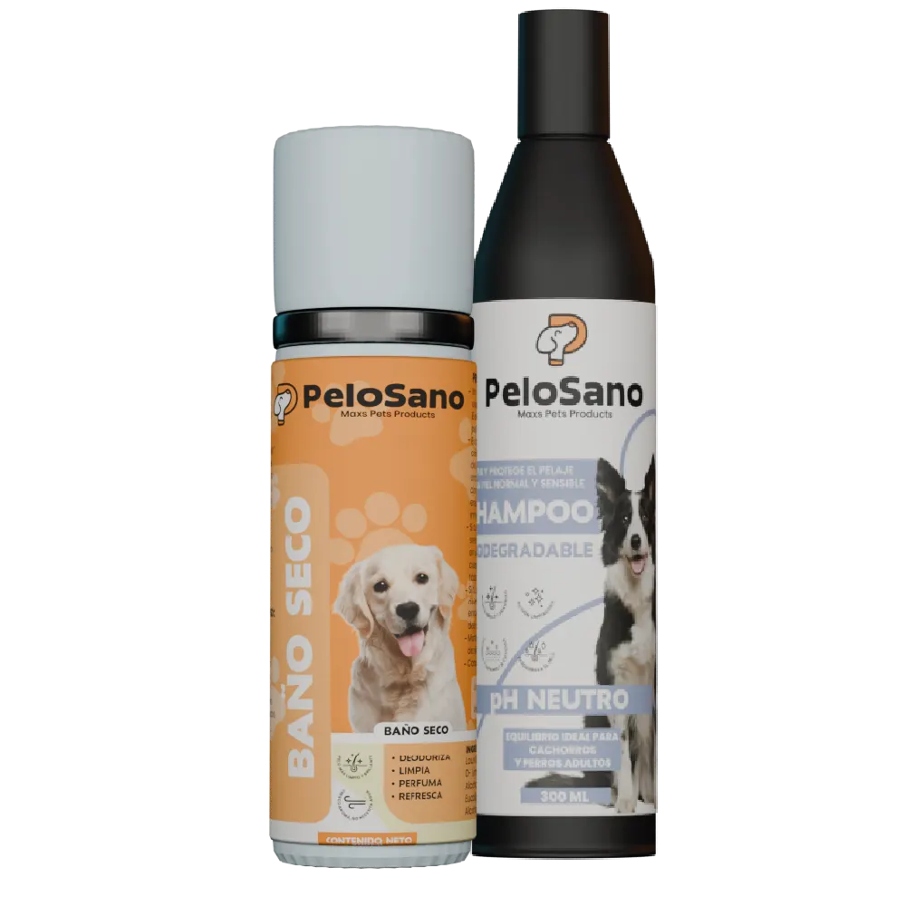 Shampoo y Baño Seco para Perros Pelo Sano – Higiene Completa Natural Sin Sulfatos