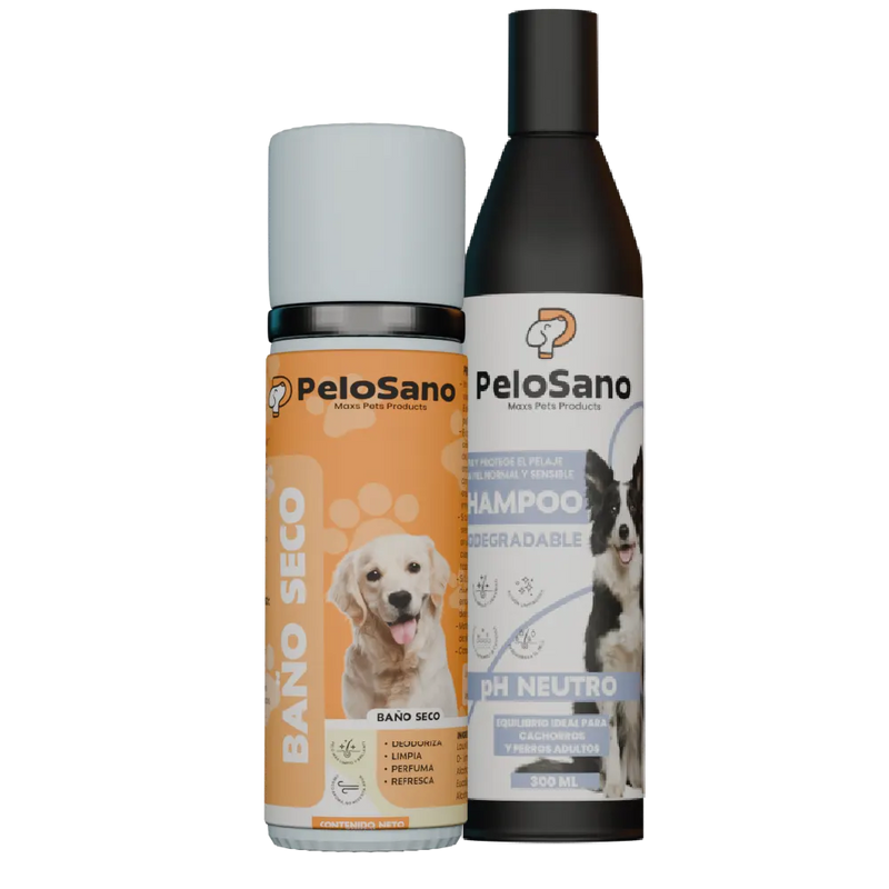 Shampoo y Baño Seco para Perros Pelo Sano – Higiene Completa Natural Sin Sulfatos