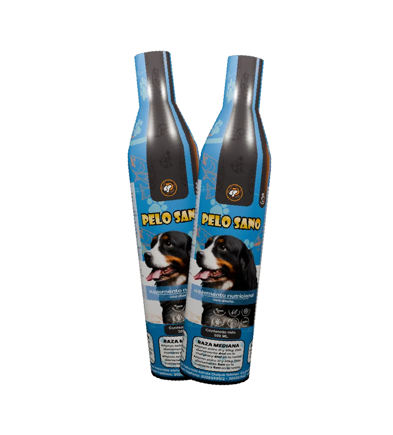 Suplemento para Caída de Pelo en Perros Pelo Sano x2 – Omega 3 Tratamiento 2 Meses