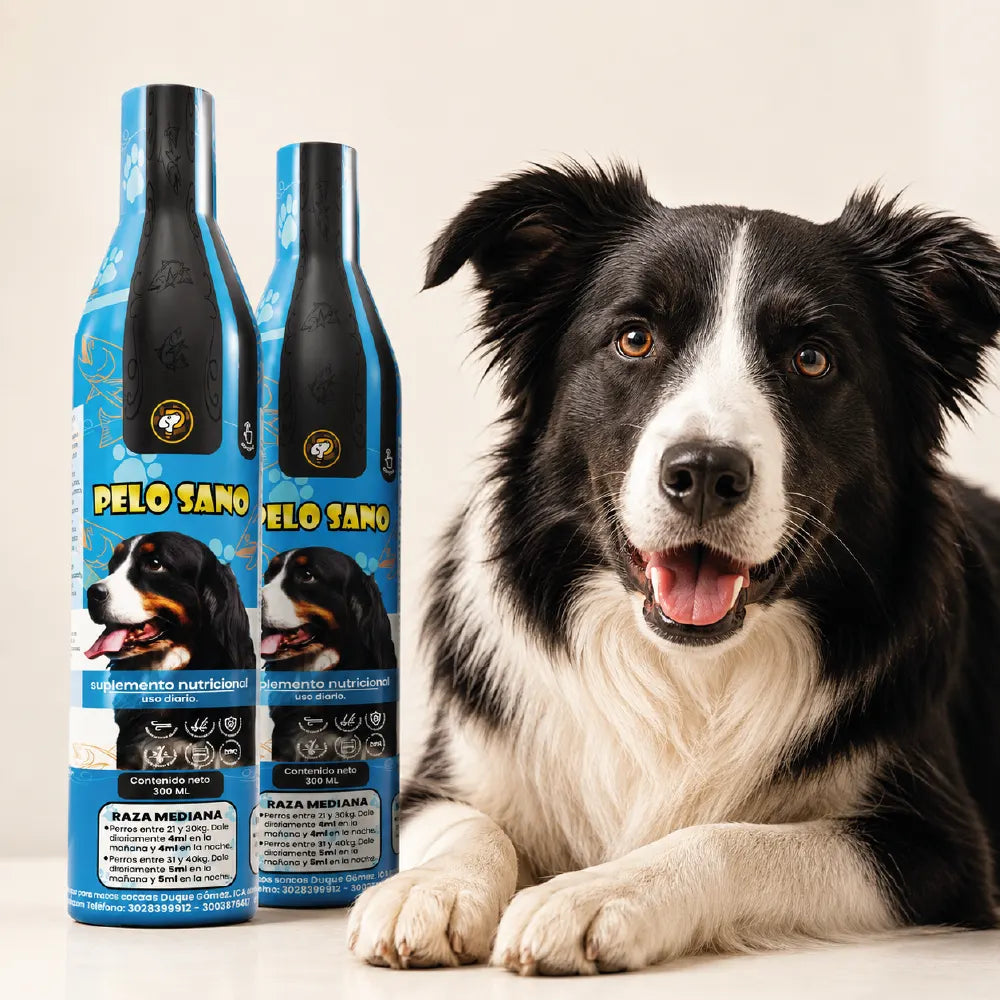 Suplemento para Caída de Pelo en Perros Pelo Sano x2 Ecuador – Omega 3 Tratamiento 2 Meses