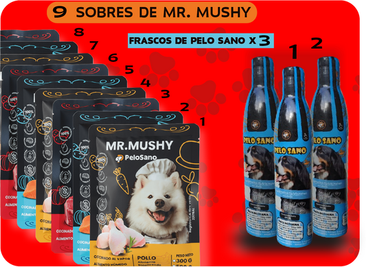 9 MR.MUSHY + 3 PELO SANO B/F.