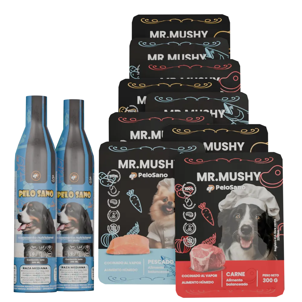 Kit Solidario — Mr. Mushy × Pelo Sano
